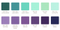 Preview: Kona Cotton Solids Fat Quarter Stoffpaket - Aurora